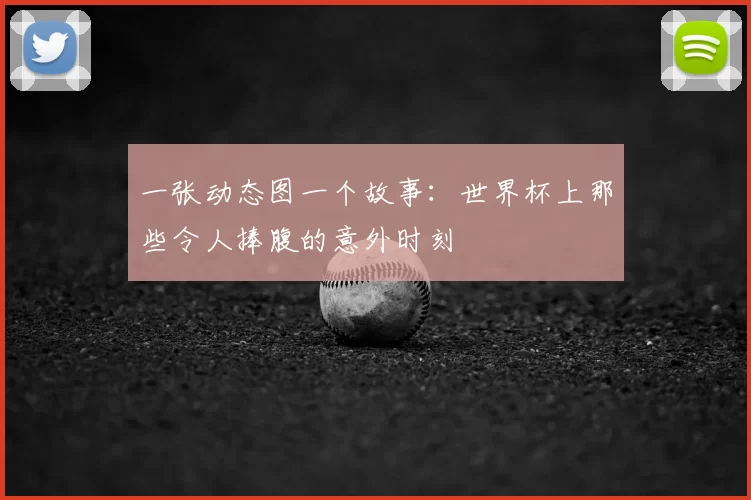 一张动态图一个故事:世界杯上那些令人捧腹的意外时刻